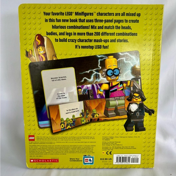 LEGO Minifigures: Mix & Match (LEGO) - Board book  EUC - Picture 2 of 5